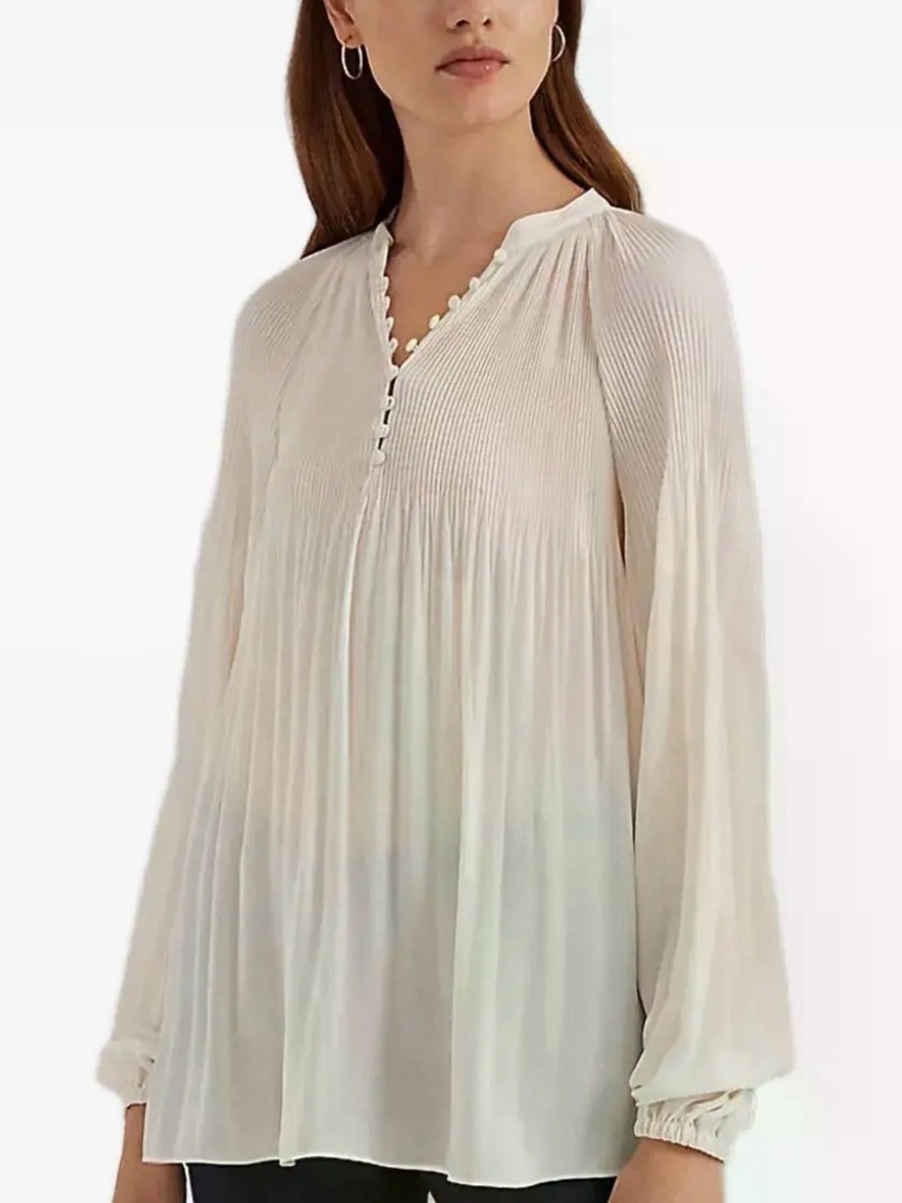 Pleated Georgette Blouse